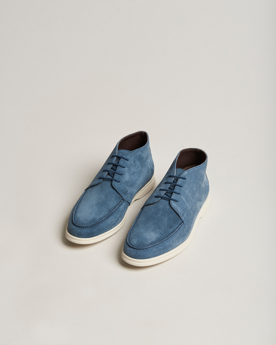 Uomini | Canali Chukka Boots Light blue Suede | Canali | Chukka Boots Light blue Suede