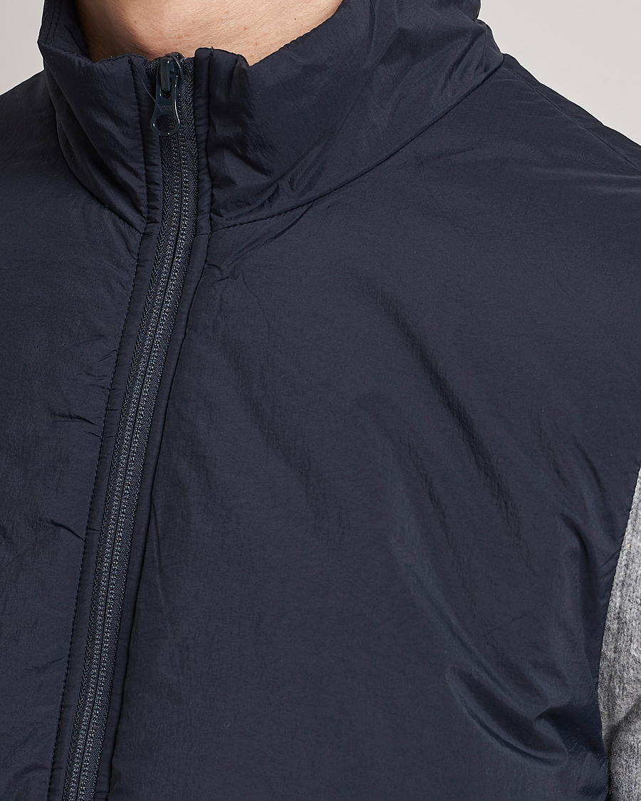 Uomini | Gilet | NN07 | Verve Padded Waistcoat Navy Blue