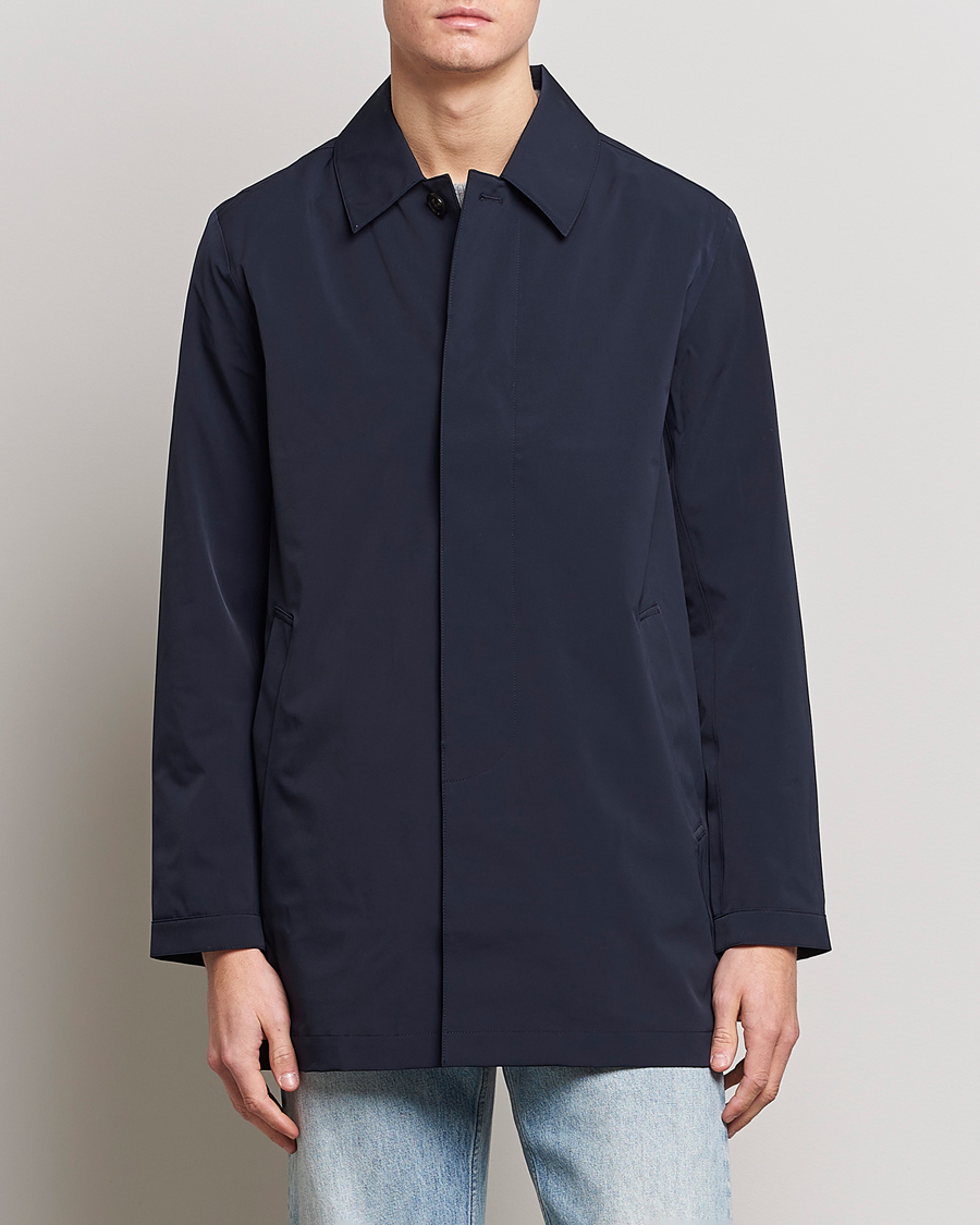 Uomini | Giacche | NN07 | Kim Waterproof Car Coat Navy Blue