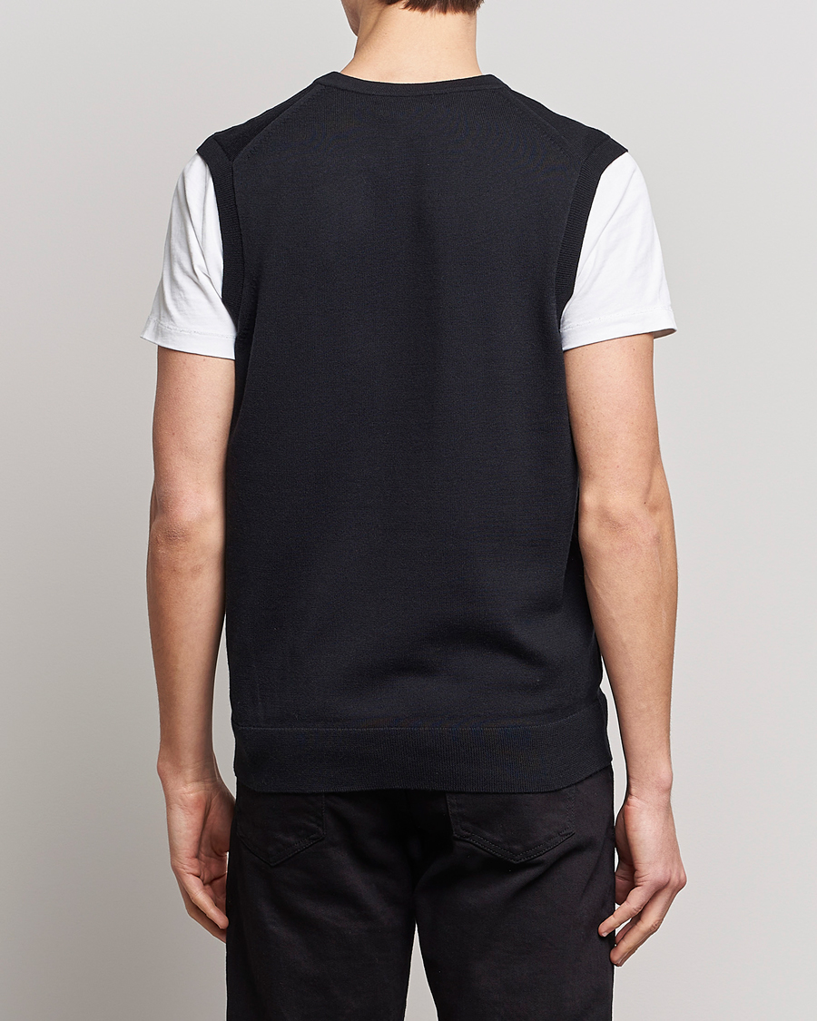 Uomini | Maglieria | Fred Perry | Classic V-Neck Tank Black