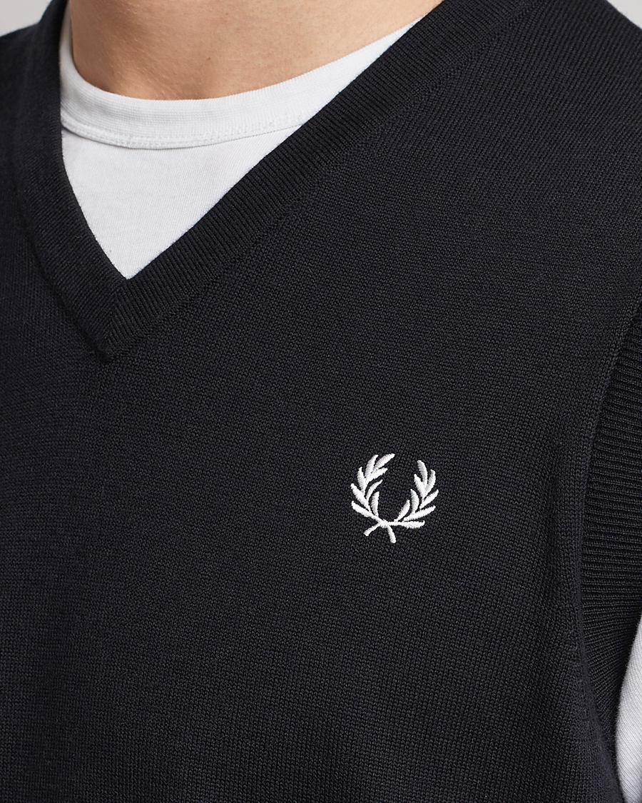 Uomini | Maglieria | Fred Perry | Classic V-Neck Tank Black