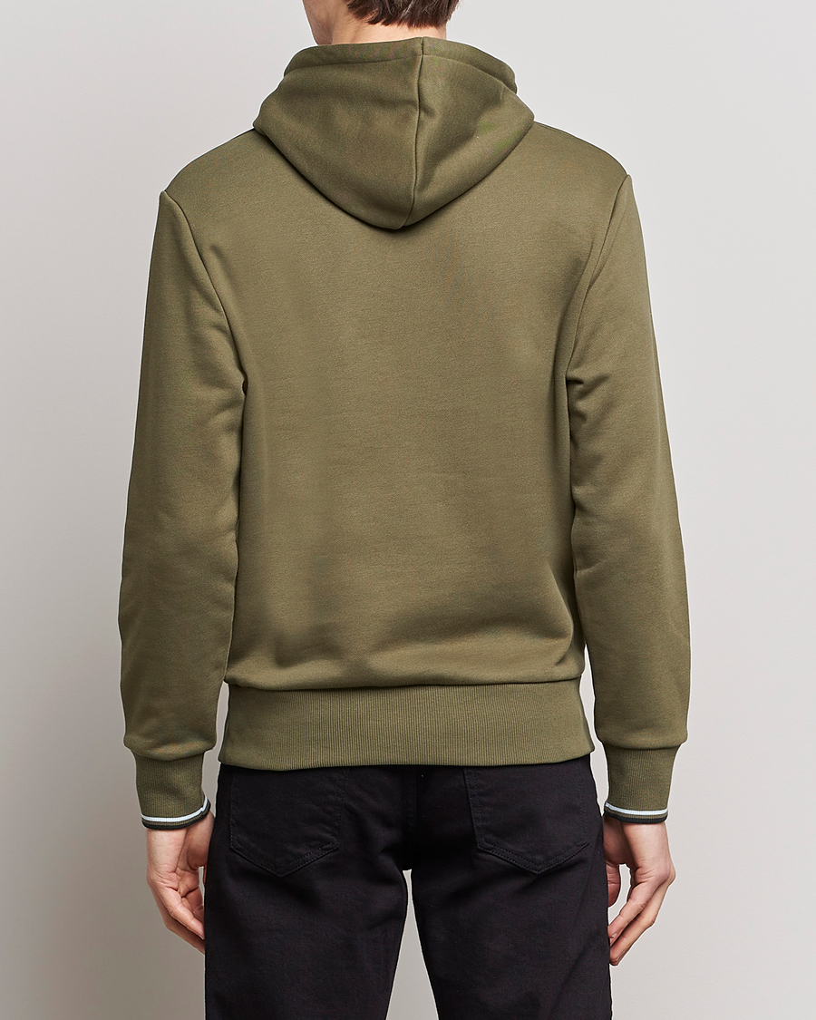 Uomini | Maglieria | Fred Perry | Tipped Hooded Sweatshirt Unifrom Green