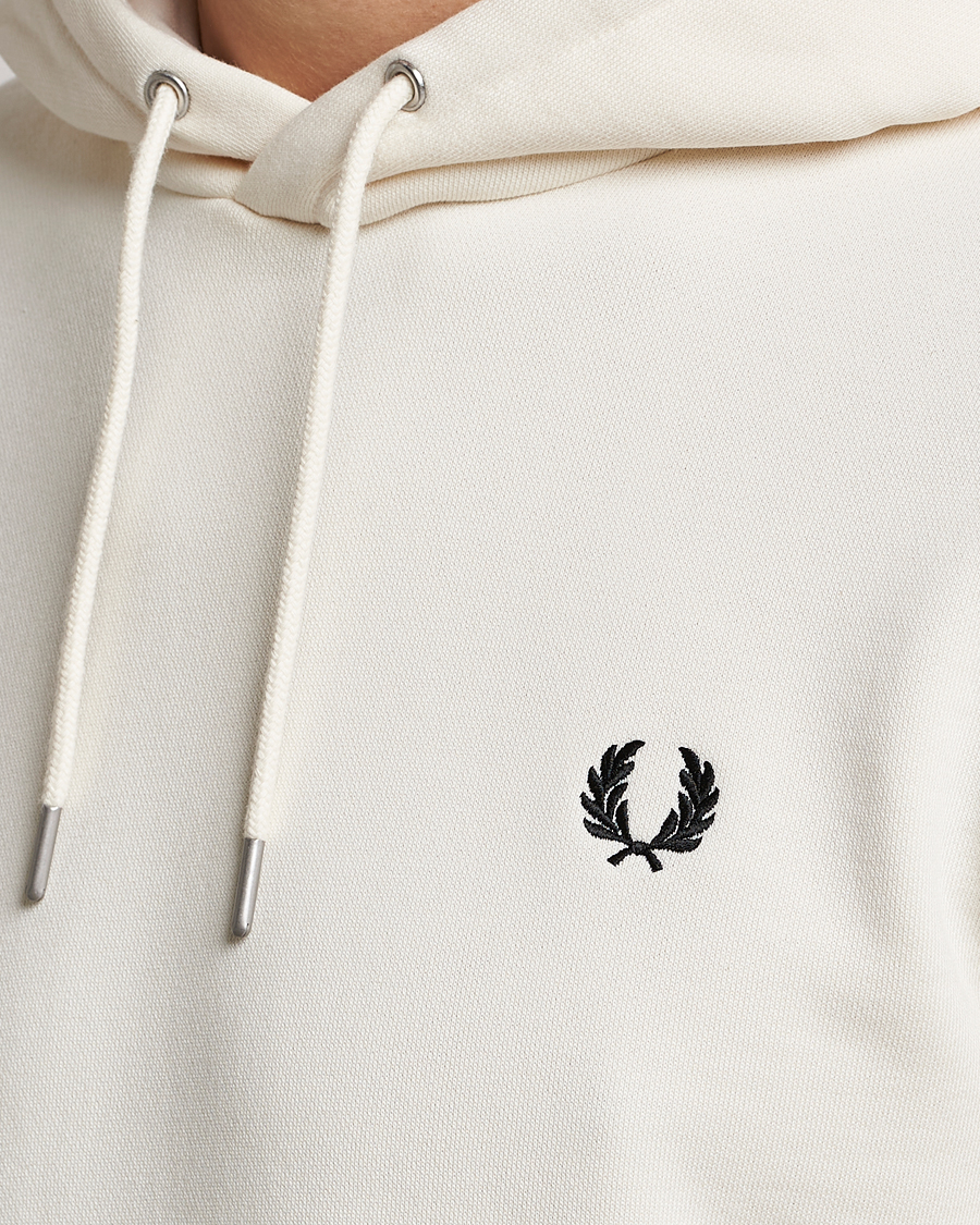 Uomini | Maglieria | Fred Perry | Tipped Hooded Sweatshirt Ecru