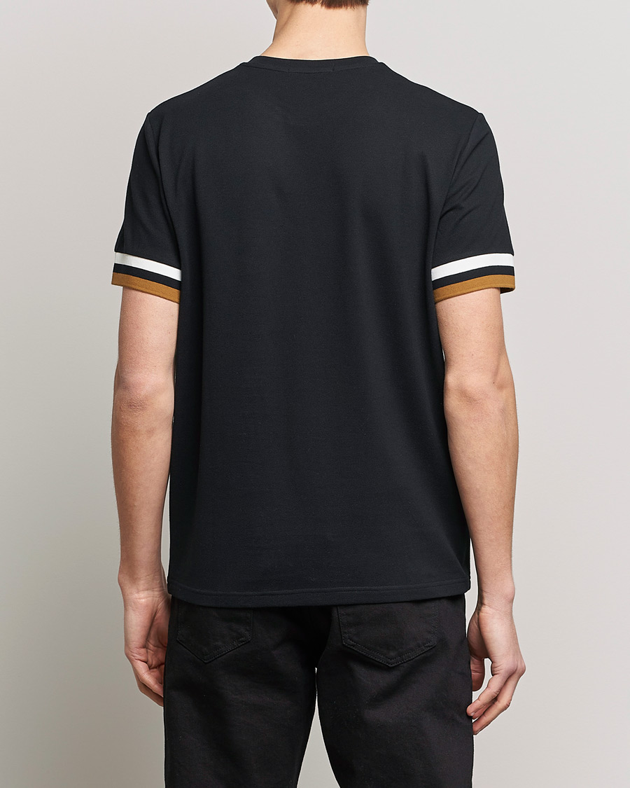 Uomini | T-shirt | Fred Perry | Boled Tipped Pique T-Shirt Black