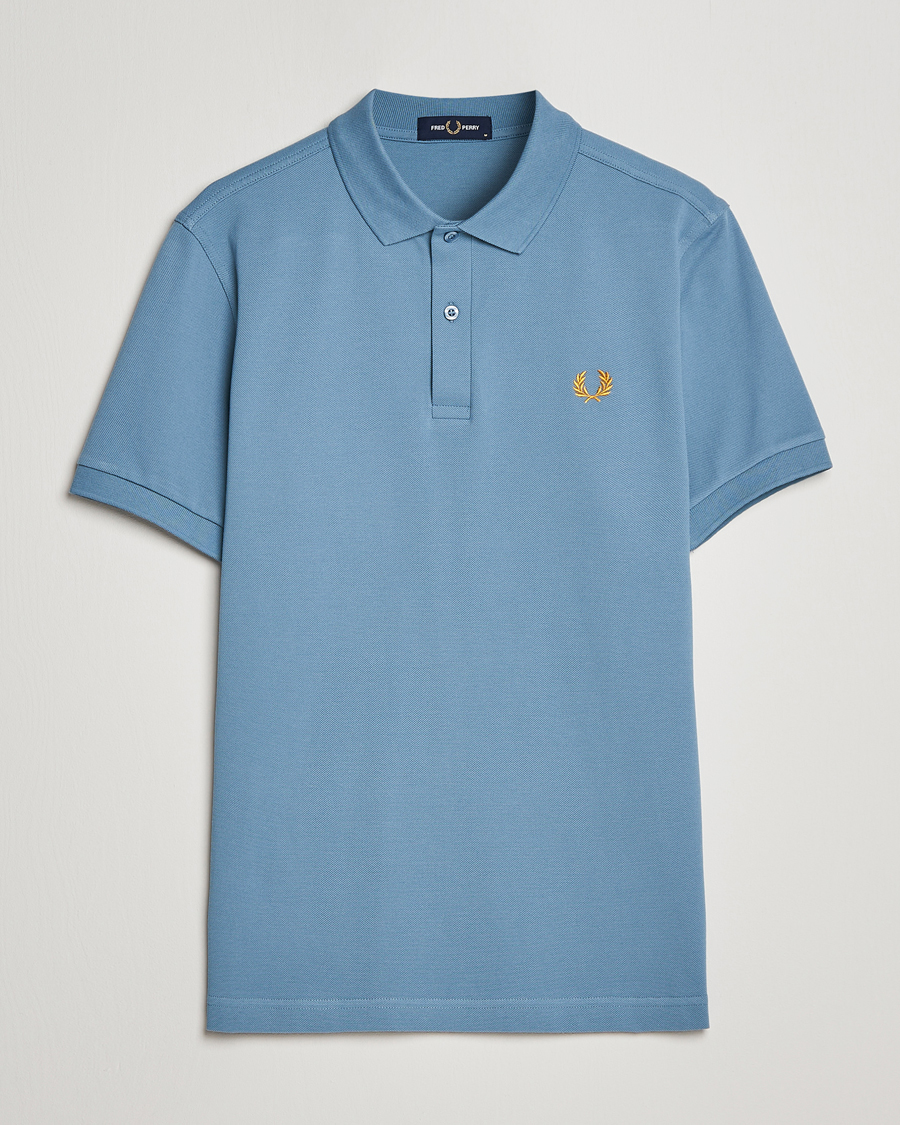 Uomini | Polo | Fred Perry | Plain Polo Shirt Ash Blue