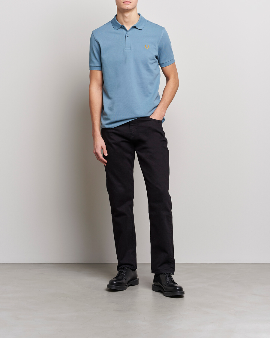Uomini | Polo | Fred Perry | Plain Polo Shirt Ash Blue