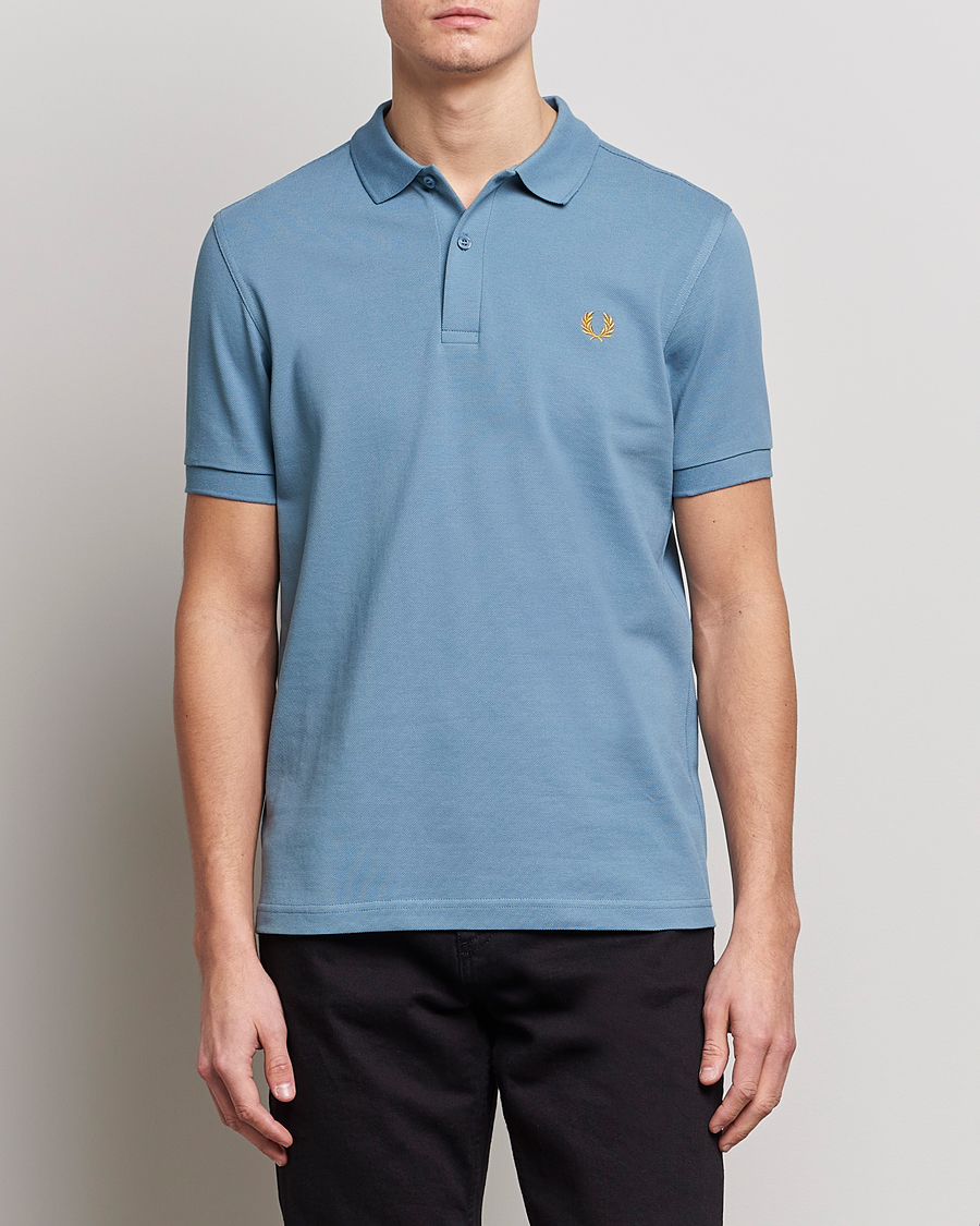 Uomini | Polo | Fred Perry | Plain Polo Shirt Ash Blue