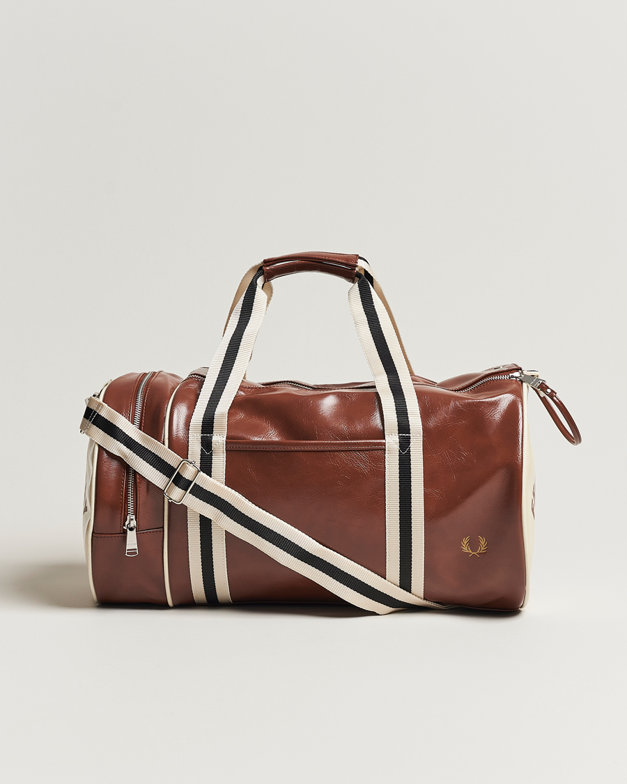 Uomini | Fred Perry Classic Barrel Bag Tan | Fred Perry | Classic Barrel Bag Tan