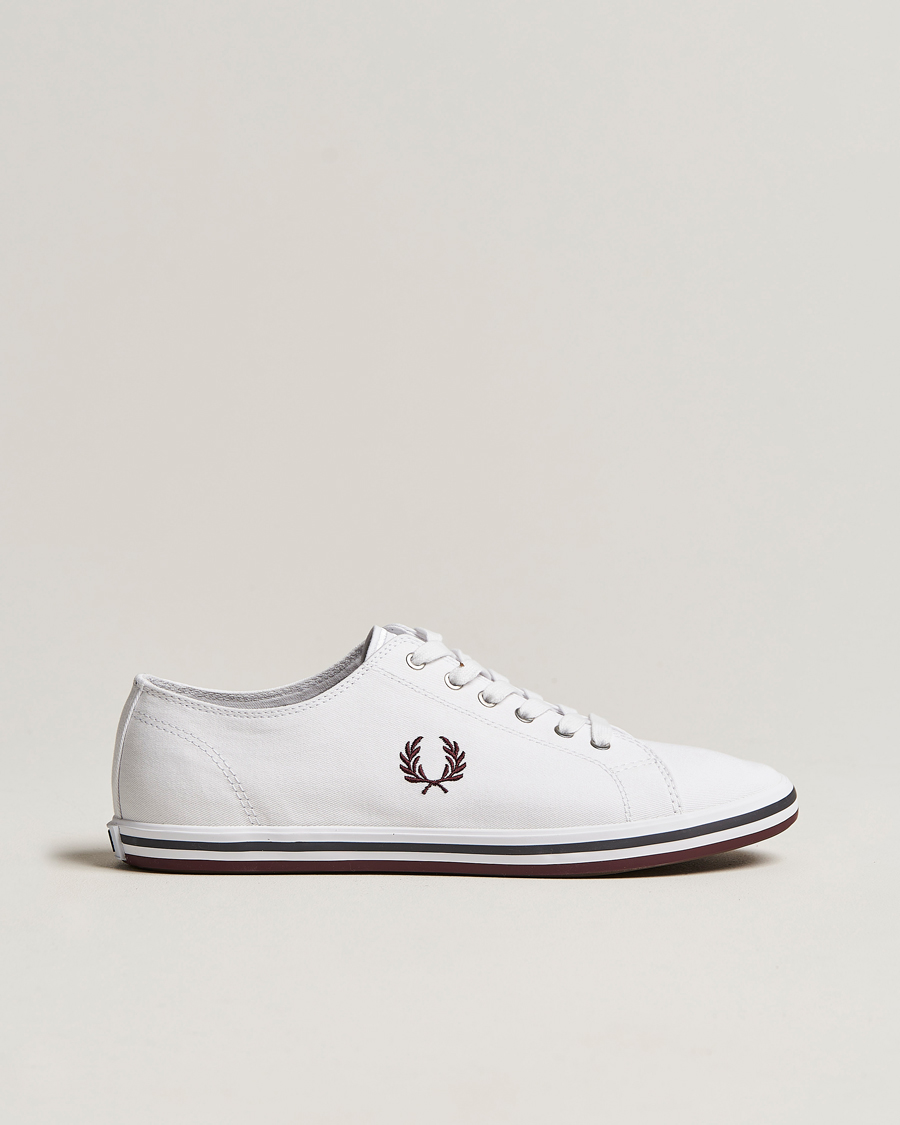 Uomini | Fred Perry Kingston Twill Sneaker White | Fred Perry | Kingston Twill Sneaker White