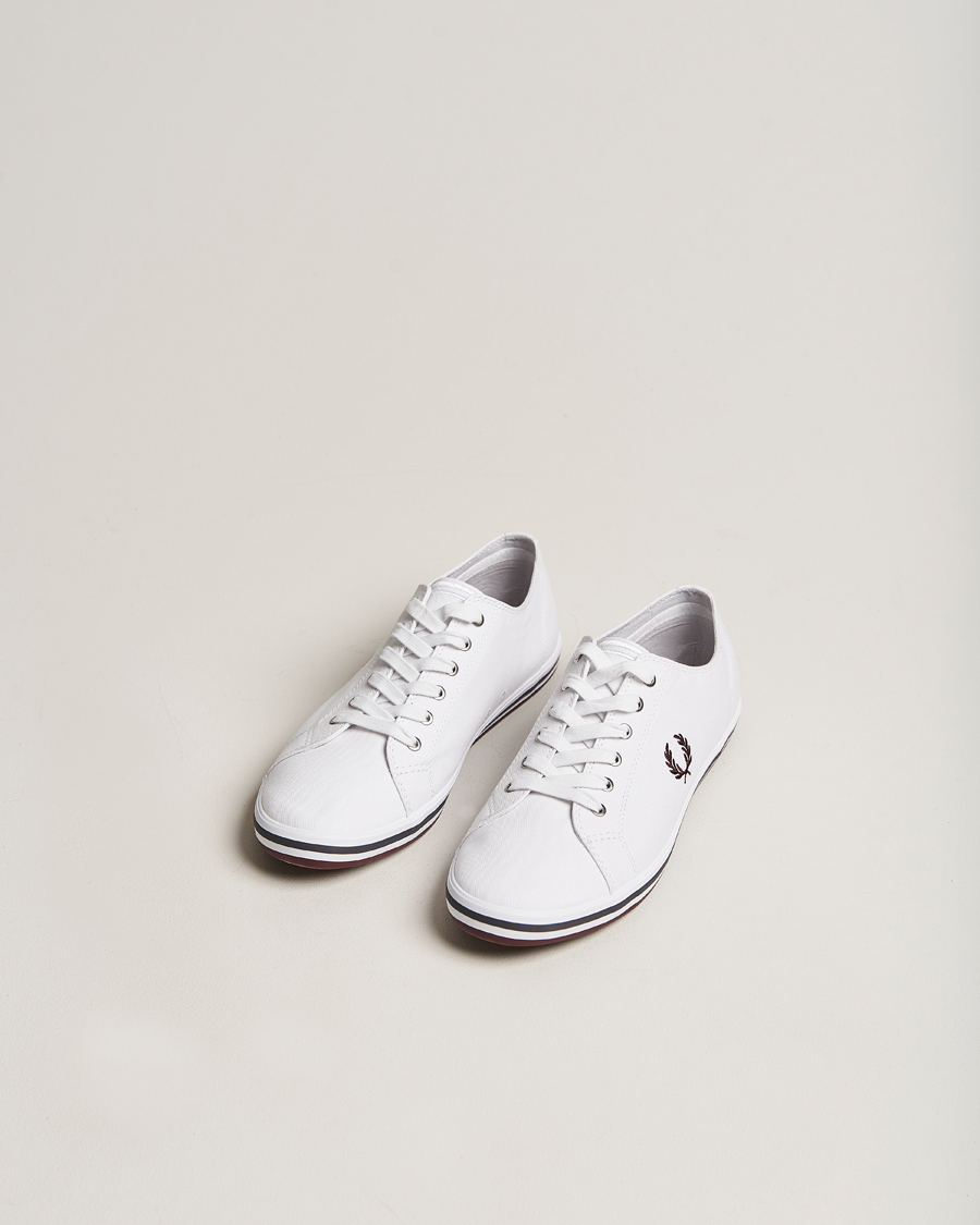 Uomini | Fred Perry Kingston Twill Sneaker White | Fred Perry | Kingston Twill Sneaker White