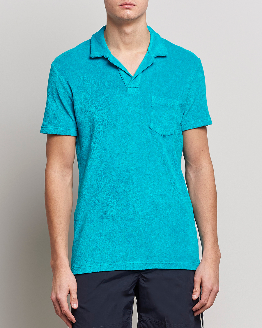 Uomini | Polo | Orlebar Brown | Terry Polo Crystal Sea