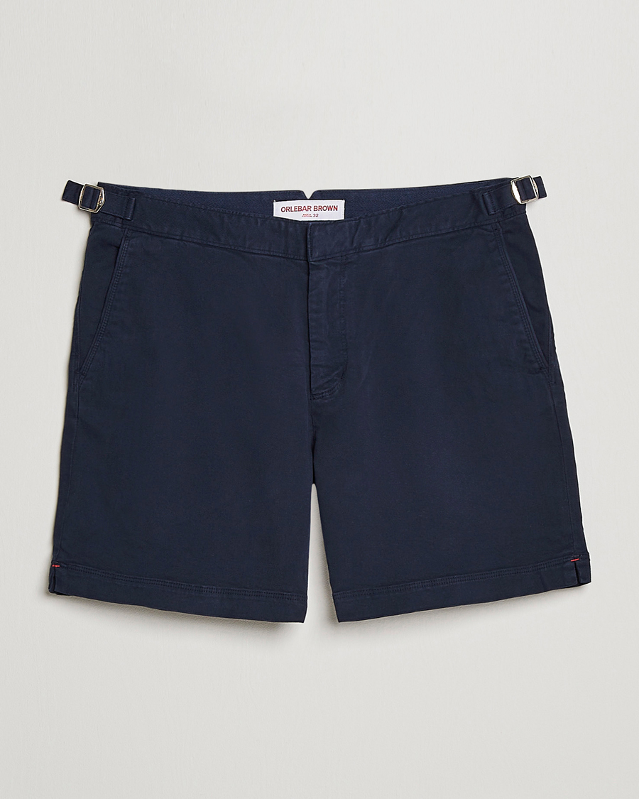 Uomini | Pantaloncini | Orlebar Brown | Bulldog Cotton Stretch Twill Shorts Dark Navy