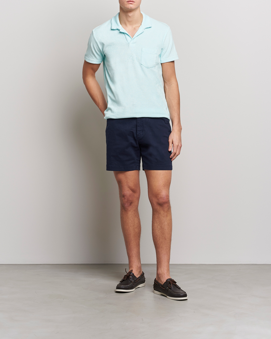 Uomini | Pantaloncini | Orlebar Brown | Bulldog Cotton Stretch Twill Shorts Dark Navy
