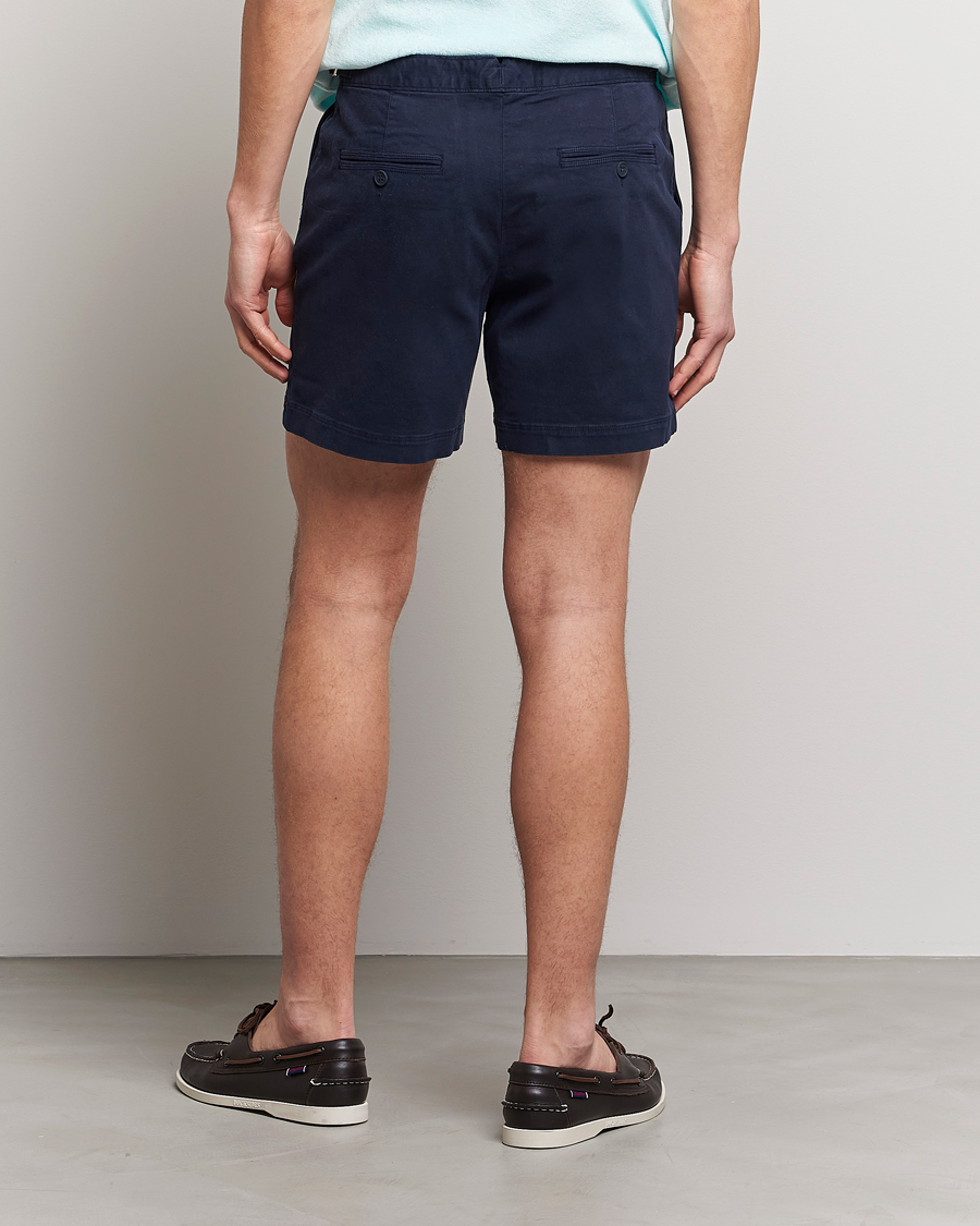 Uomini | Pantaloncini | Orlebar Brown | Bulldog Cotton Stretch Twill Shorts Dark Navy