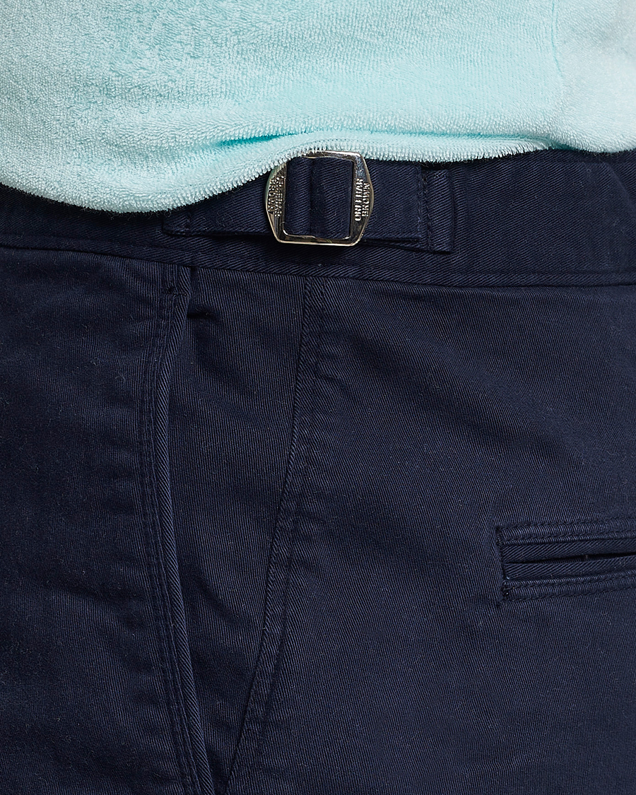 Uomini | Pantaloncini | Orlebar Brown | Bulldog Cotton Stretch Twill Shorts Dark Navy