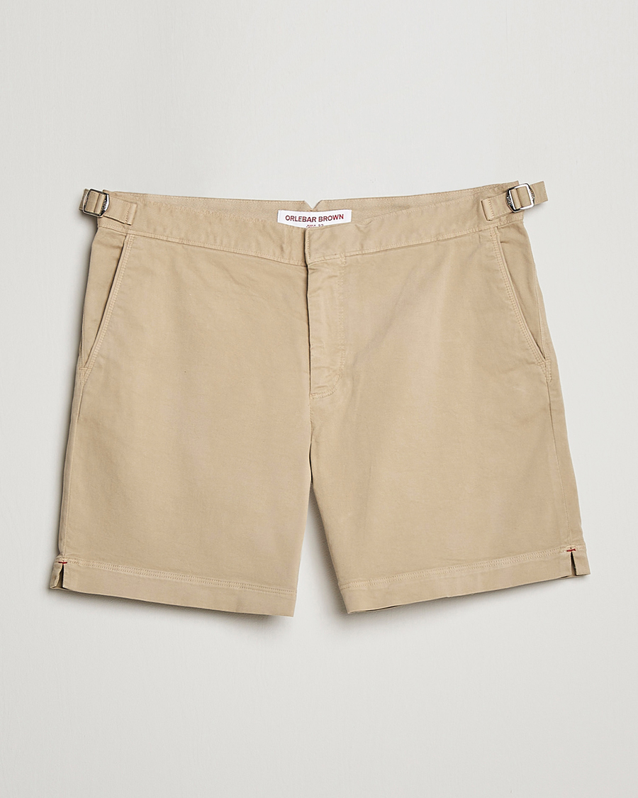 Uomini | Pantaloncini | Orlebar Brown | Bulldog Cotton Stretch Twill Shorts Sand Dune