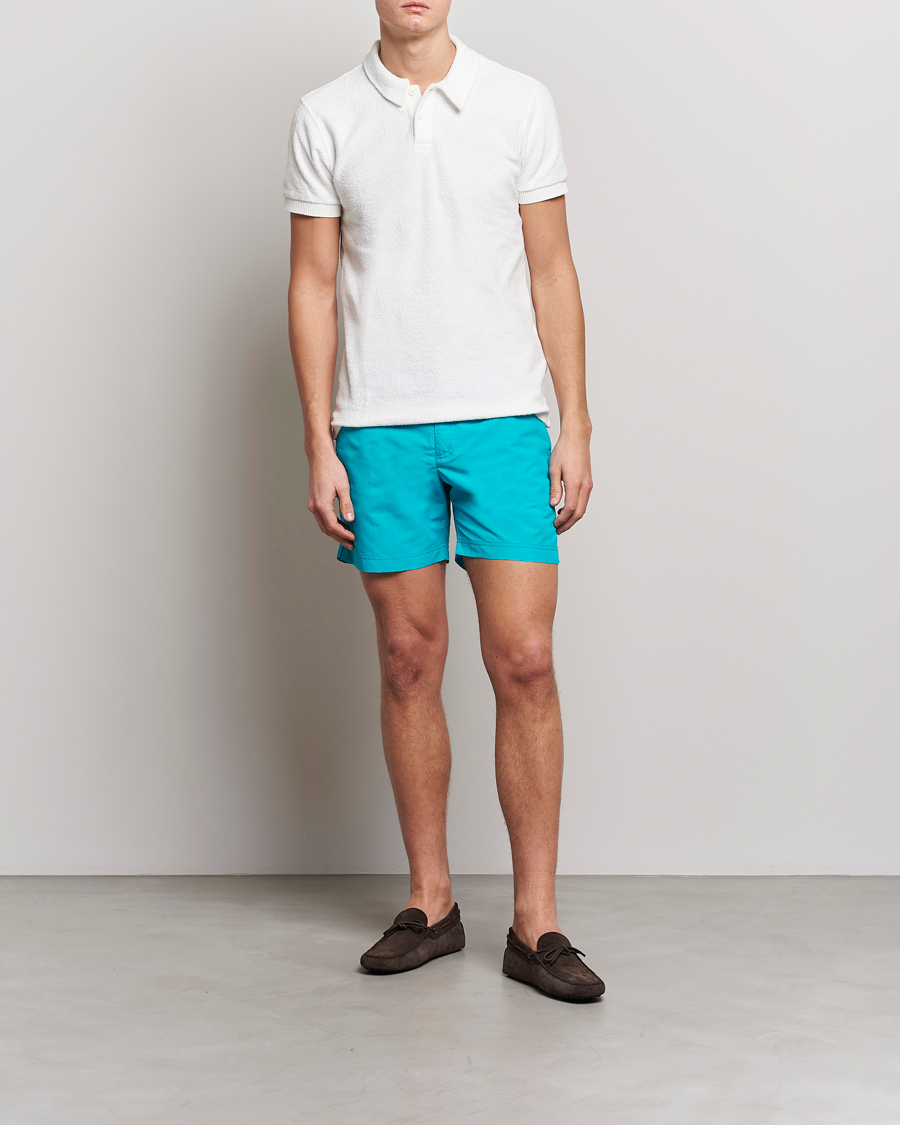 Uomini | Costumi da bagno | Orlebar Brown | Bulldog II Medium Length Swim Shorts Crystal Sea