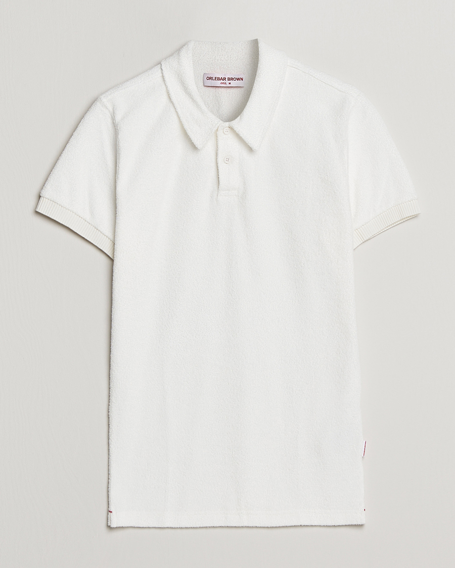 Uomini | Polo | Orlebar Brown | Lorenzo Cotton Terry Polo Cloud