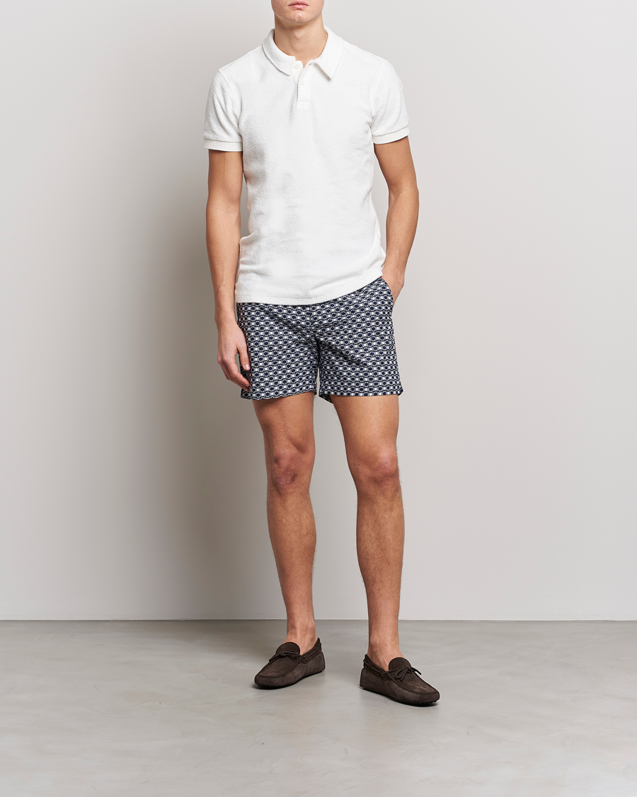 Uomini | Polo | Orlebar Brown | Lorenzo Cotton Terry Polo Cloud