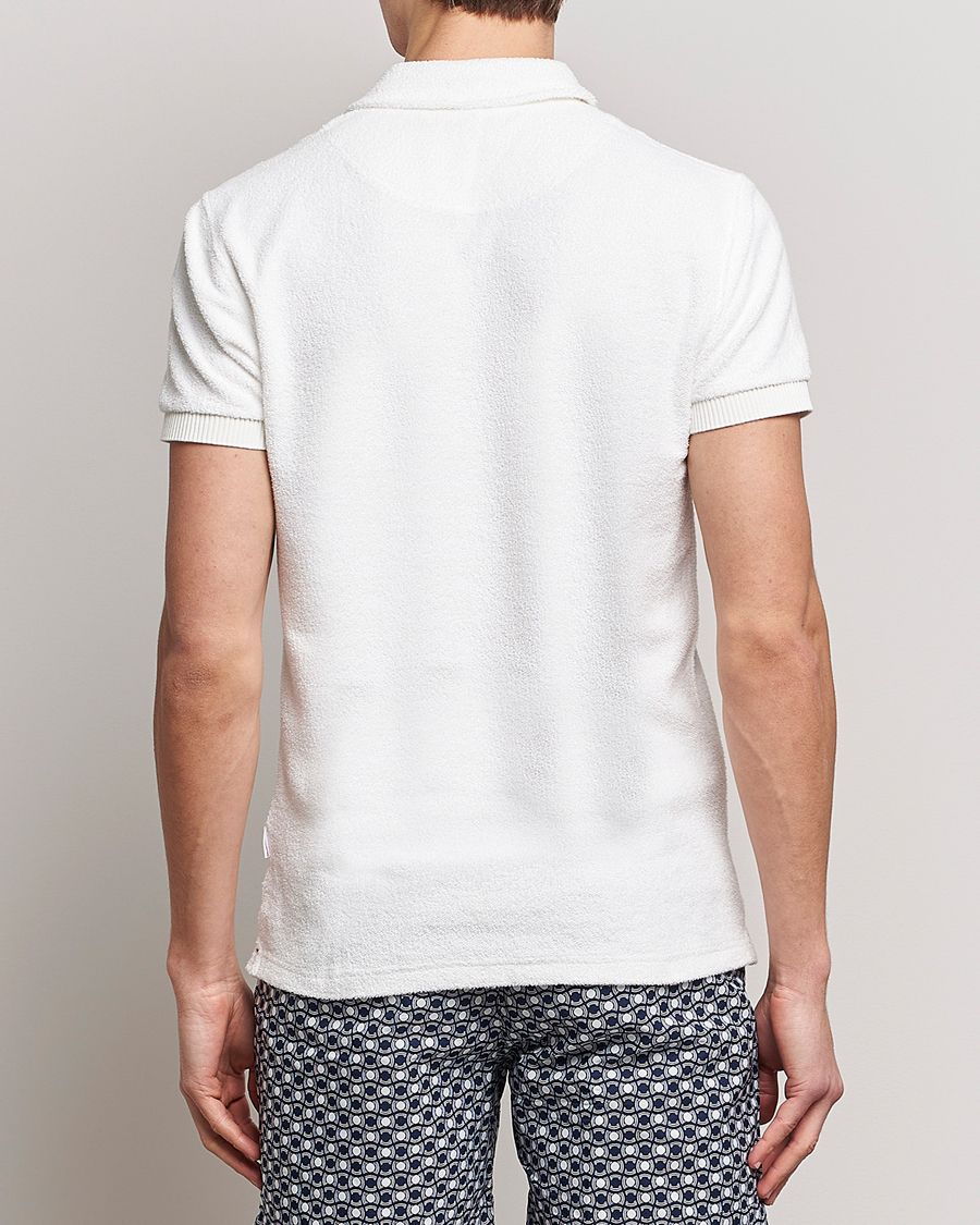 Uomini | Polo | Orlebar Brown | Lorenzo Cotton Terry Polo Cloud