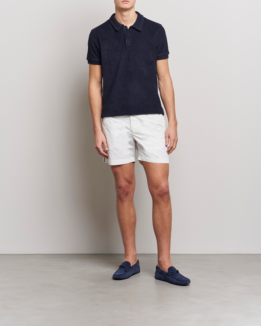 Uomini | Polo | Orlebar Brown | Lorenzo Cotton Terry Polo Night Iris