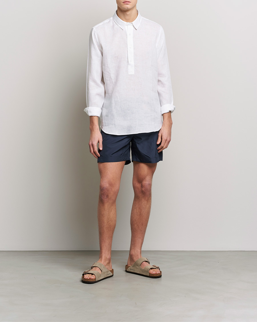 Uomini | Costumi da bagno | Orlebar Brown | Bulldog Drawcord Solid Swimshorts Night Iris
