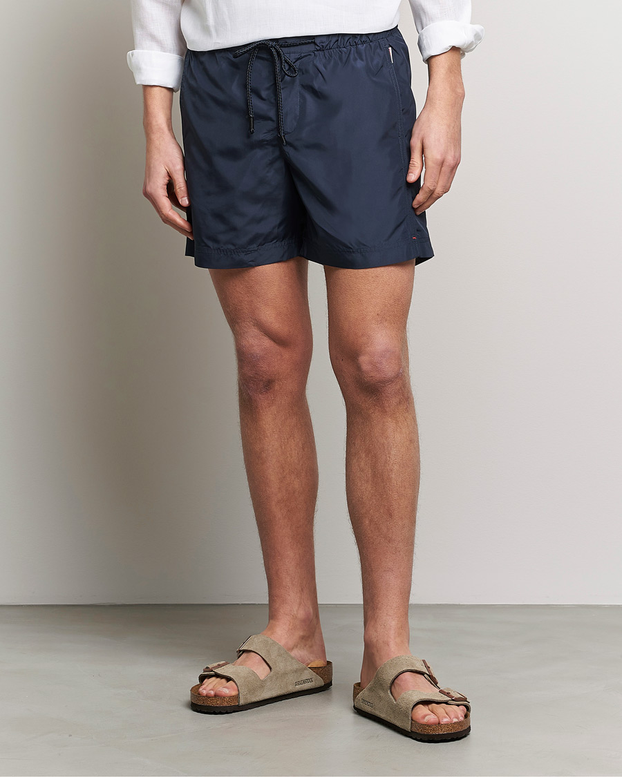 Uomini | Costumi da bagno | Orlebar Brown | Bulldog Drawcord Solid Swimshorts Night Iris