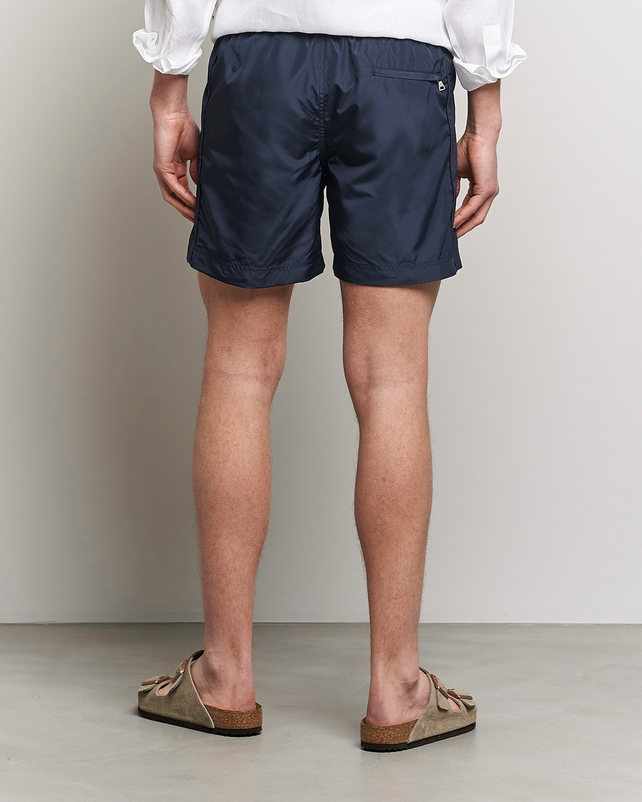 Uomini | Costumi da bagno | Orlebar Brown | Bulldog Drawcord Solid Swimshorts Night Iris