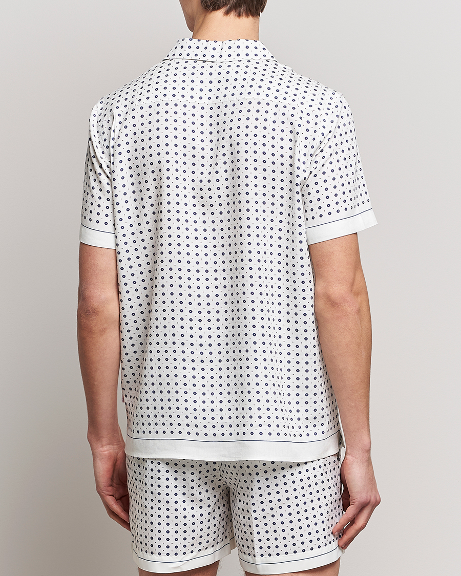 Uomini | Camicie | Orlebar Brown | Hibbert Cravat Linen/Viscose Shirt Sea Mist