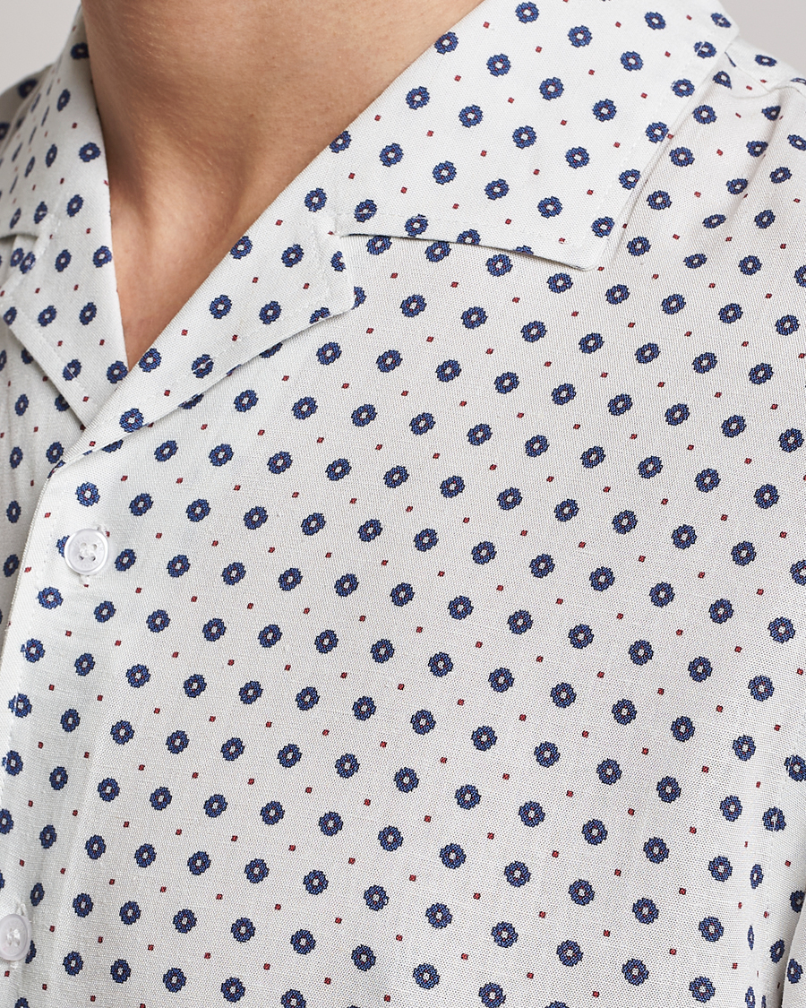 Uomini | Camicie | Orlebar Brown | Hibbert Cravat Linen/Viscose Shirt Sea Mist