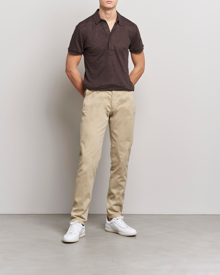 Uomini | Pantaloni | Orlebar Brown | Fallon Stretch Cotton Chinos Sand Dune
