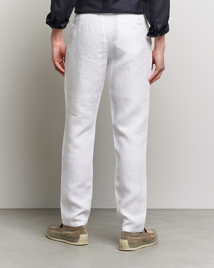 Uomini | Pantaloni | Orlebar Brown | Griffon Linen Trousers White