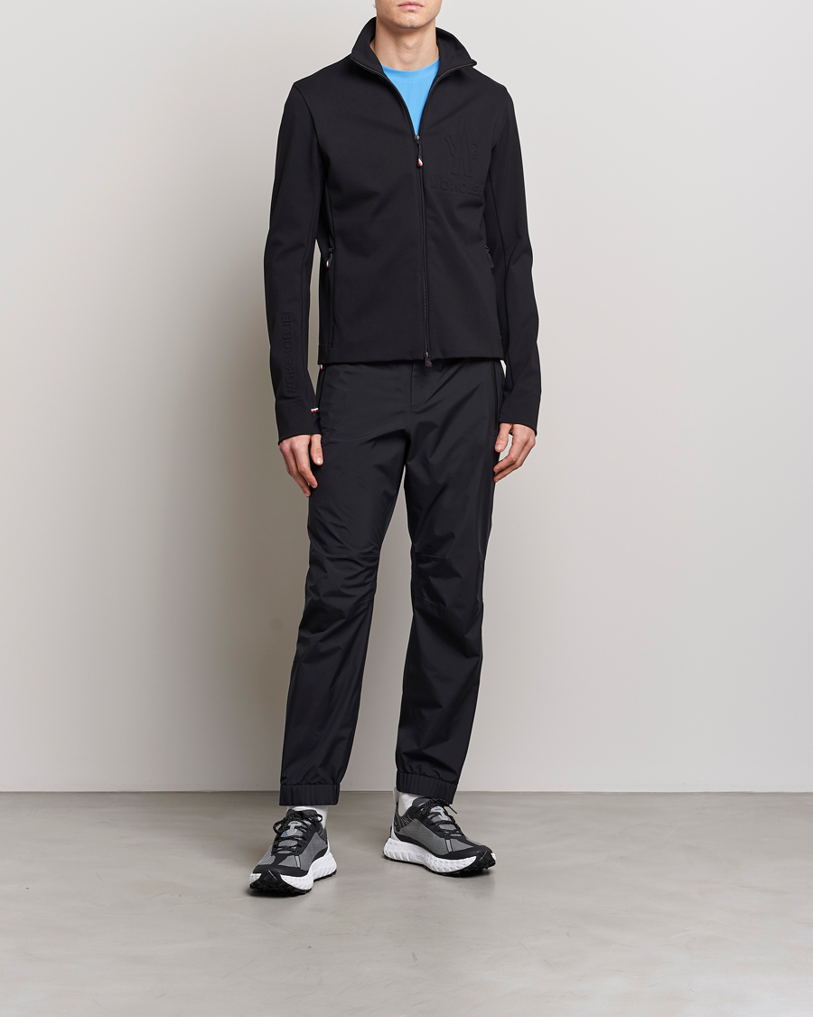 Uomini | Maglieria | Moncler Grenoble | Embossed Full Zip Cardigan Black