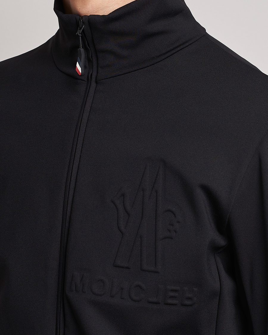 Uomini | Maglieria | Moncler Grenoble | Embossed Full Zip Cardigan Black