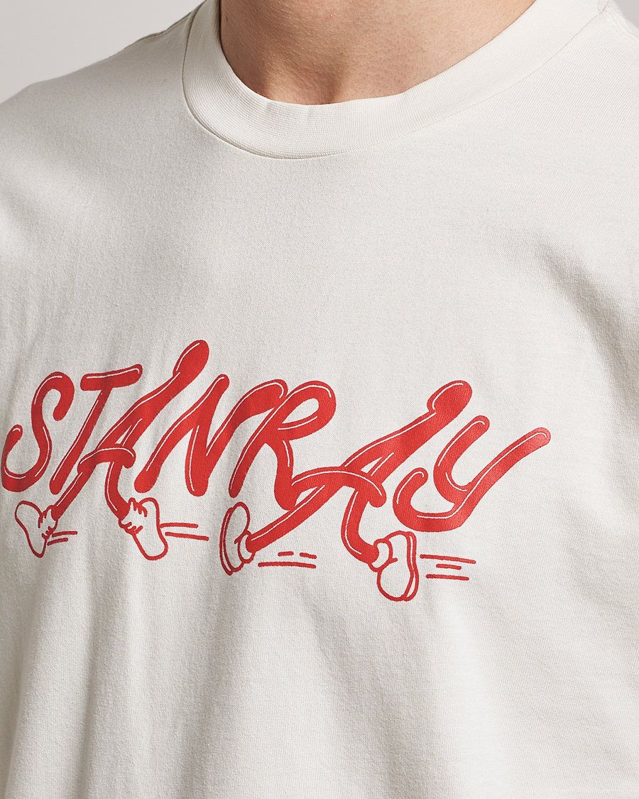 Uomini | T-shirt | Stan Ray | Running Crew Neck T-Shirt Natural