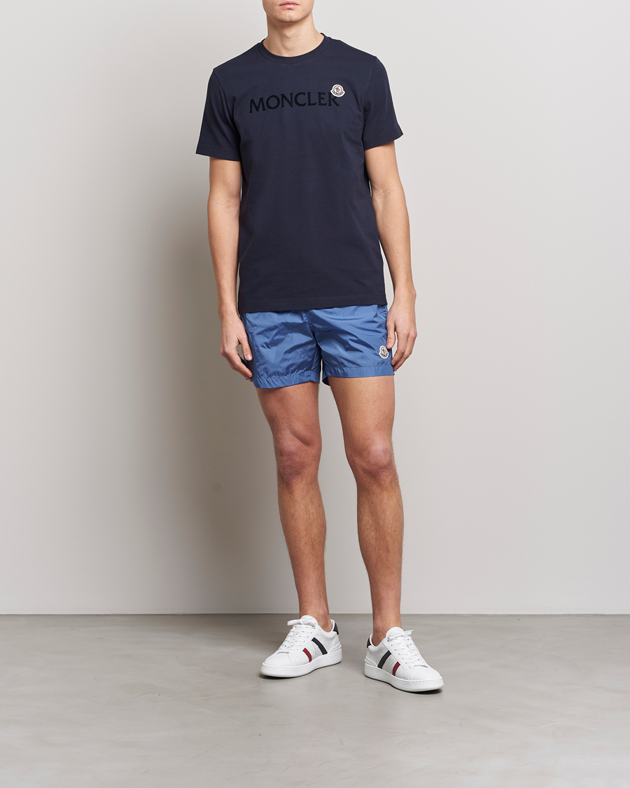 Uomini | Costumi da bagno | Moncler | Nylon Swim Trunks Light Blue