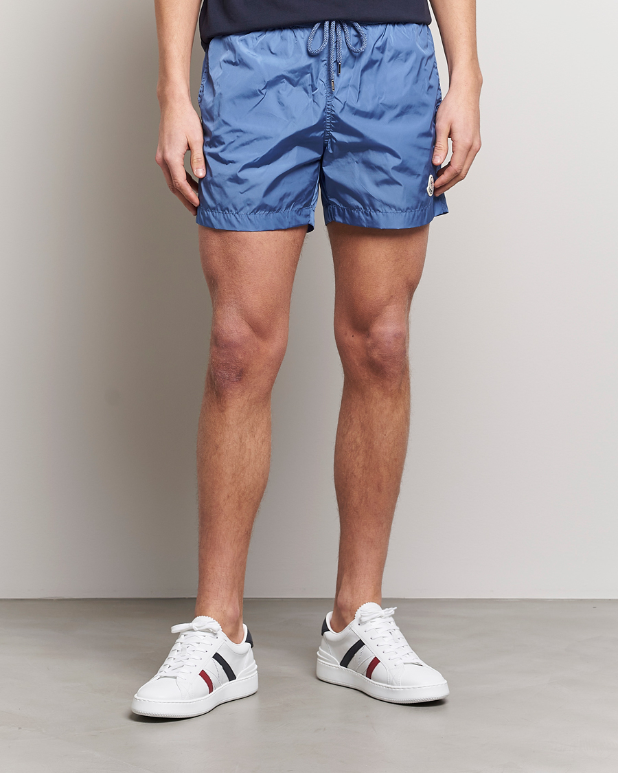 Uomini | Costumi da bagno | Moncler | Nylon Swim Trunks Light Blue