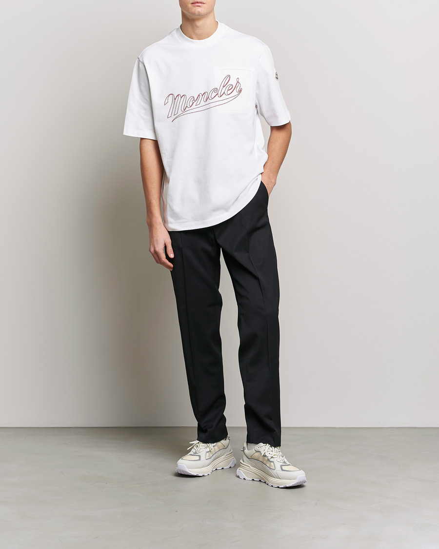 Uomini | T-shirt | Moncler | Signature T-Shirt White