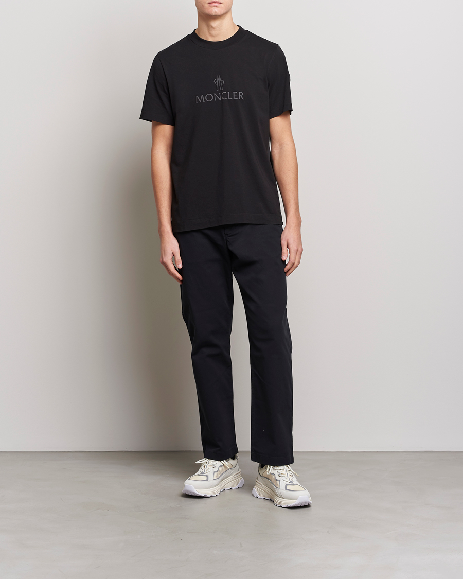Uomini | T-shirt | Moncler | Lettering T-Shirt Black