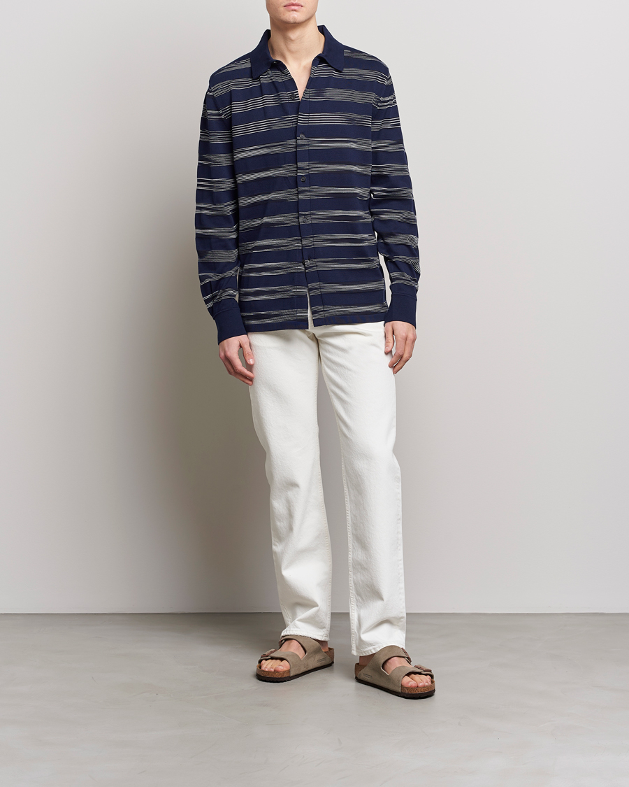 Uomini | Camicie | Missoni | Space Dye Knitted Shirt Black/Navy