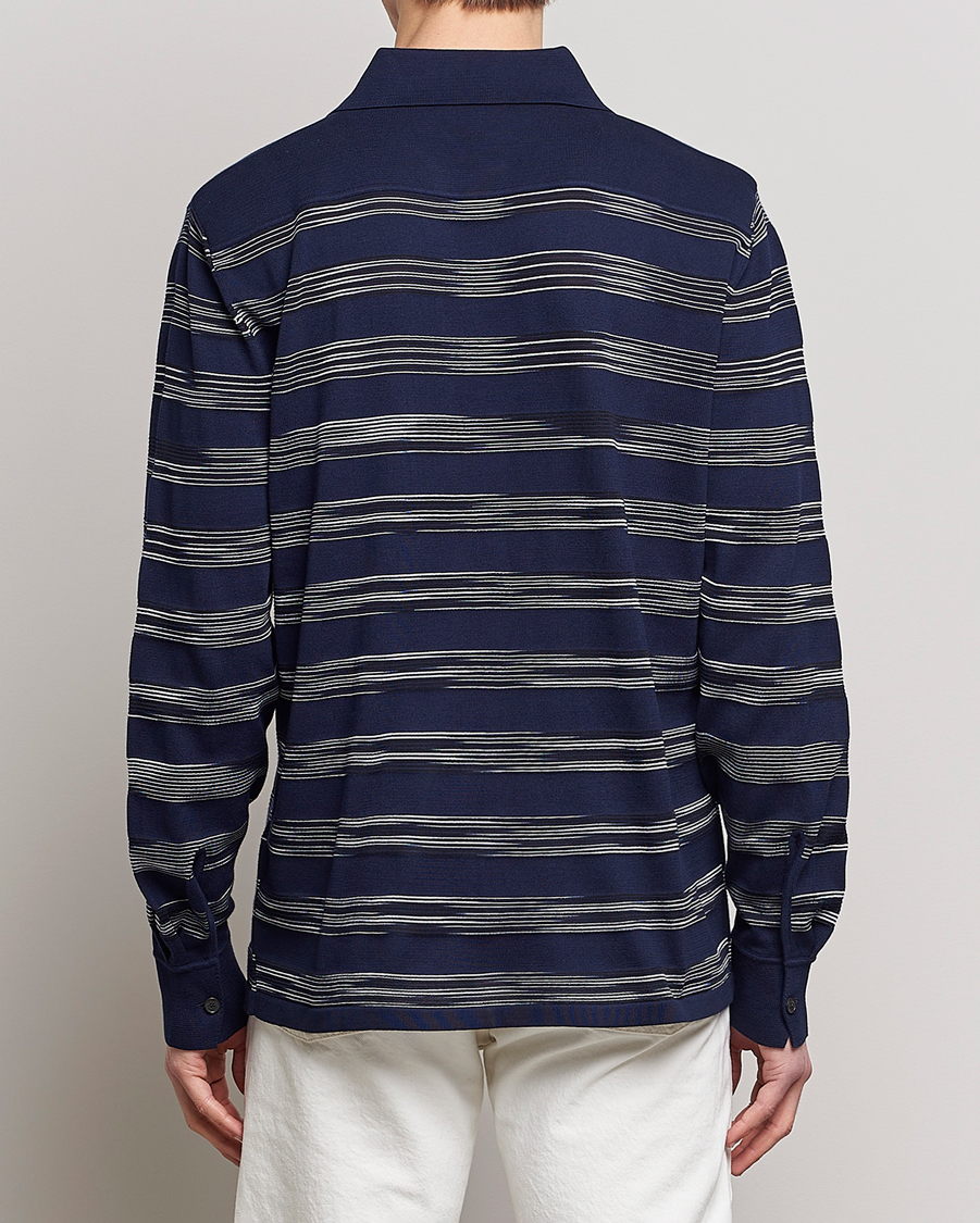 Uomini | Camicie | Missoni | Space Dye Knitted Shirt Black/Navy