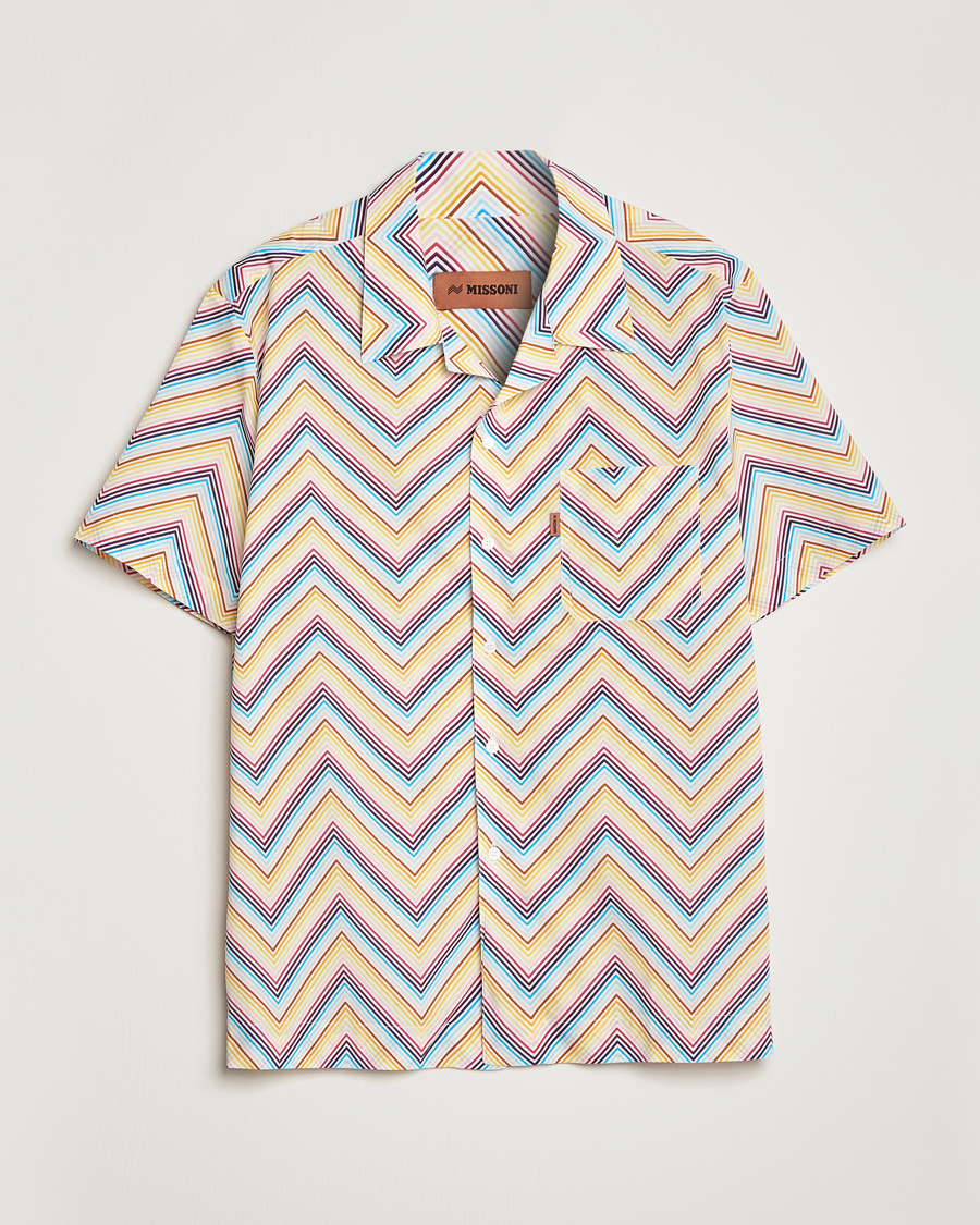 Uomini | Camicie | Missoni | Zig Zag Short Sleeve Shirt Multicolor