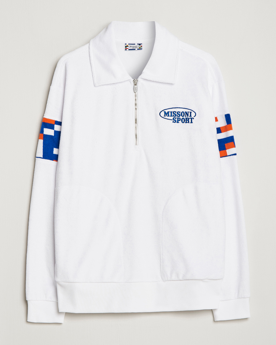 Uomini | Maglieria | Missoni | Sport Half Zip White
