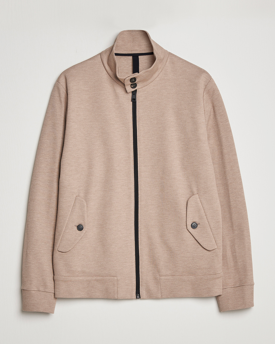 Uomini | Giacche | Harris Wharf London | Loro Piana Cavalry Twill Harrington Jacket Oat