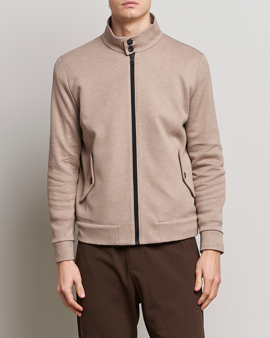 Uomini | Giacche | Harris Wharf London | Loro Piana Cavalry Twill Harrington Jacket Oat