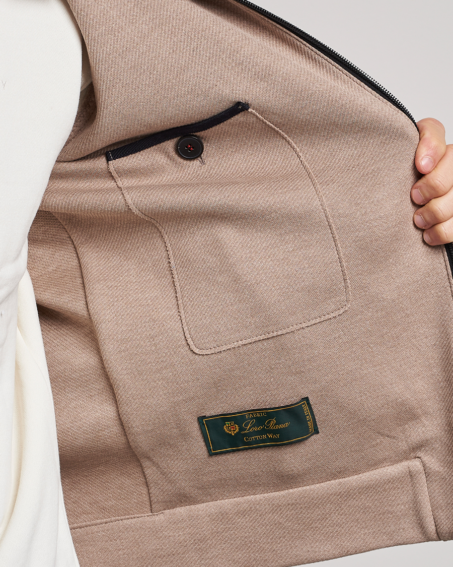 Uomini | Giacche | Harris Wharf London | Loro Piana Cavalry Twill Harrington Jacket Oat