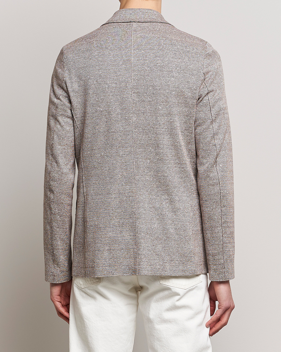 Uomini | Blazers | Harris Wharf London | Linen Blend Blazer Tobacco