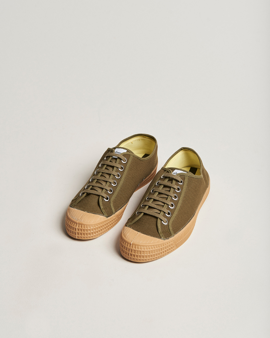 Uomini | Novesta Star Master Organic Cotton Sneaker Military/Transparant | Novesta | Star Master Organic Cotton Sneaker Military/Transparant