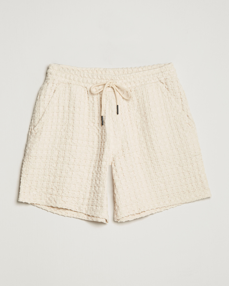 Uomini | Pantaloncini | OAS | Porto Waffle Shorts Ecru