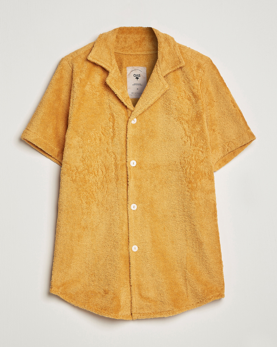Uomini | Camicie | OAS | Cuba Ruggy Shirt Mustard